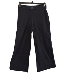 Daytime Diva Black Wide Leg Capri Yoga Pants Size Small